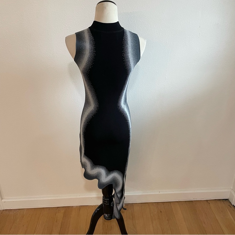 PH5 x Neiman Marcus MIA SIGNATURE WAVY ASYMMETRIC DRESS IN SPRAY PAINT - Picture 7 of 8